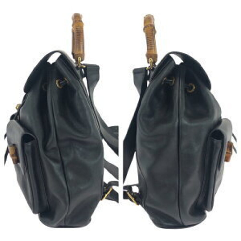 Gucci backpack Bamboo leather black - Picture 8 of 10